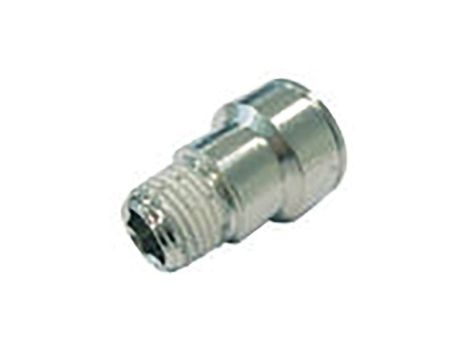 Szybkozłącze powietrza RS PRO G 1/4 męskie rodzaj Żeński Gwintowany Mosiądz niklowany 1/4in