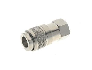 Szybkozłącze powietrza RS PRO G 1/8 żeńskie rodzaj Żeński Gwintowany Mosiądz 1/8in