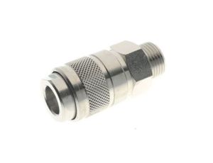 Szybkozłącze powietrza RS PRO G 1/4 męskie rodzaj Żeński Gwintowany Mosiądz 1/4in