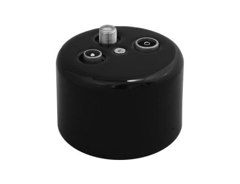 Gniazdo antenowe TV-SAT natynkowe Retro ceramic, czarne