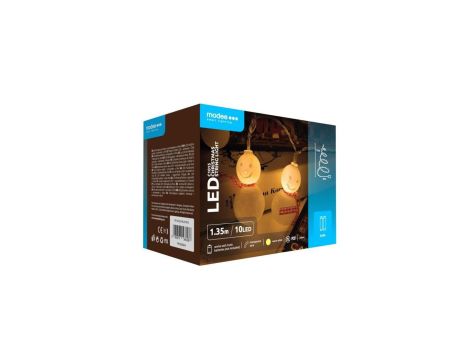 Lampki bałwan BAT modee 1,35m WARM 10LED ML-C1015
