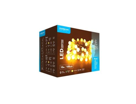 Lampki choinkowe kulki modee 10m WARM 100LED ML-C2009