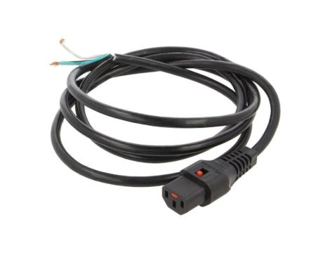 SCHAFFNER-820153 Kabel IEC C13 żeński 2m z blokadą IEC LOCK