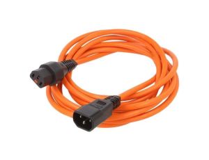 SCHAFFNER-820087 Kabel IEC C13 żeński, IEC C14 męski 3,5m z blokadą IEC LOCK