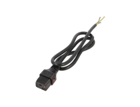 SCHAFFNER-820145 Kabel IEC C19 żeński 1m z blokadą IEC LOCK