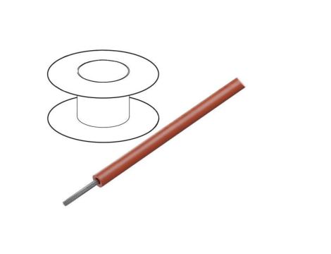 1855/19-RD001 Przewód HookUp Wire linka Cu 22AWG PVC czerwony 600V 305m