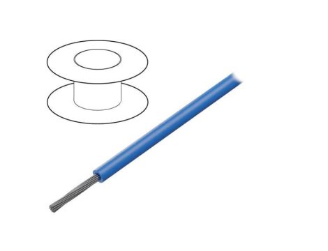 1857/19-BL001 Przewód HookUp Wire linka Cu 18AWG PVC niebieski 600V 305m