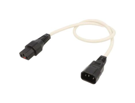 SCHAFFNER-820075 Kabel IEC C13 żeński, IEC C14 męski 0,5m z blokadą IEC LOCK