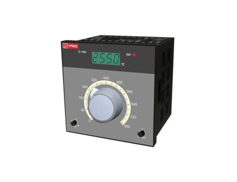 Regulator temperatury PID panelowy 2-wyjściowy, Uz 230 V AC, 0→ 50 C, 0→ 800 C., 96 x 96mm