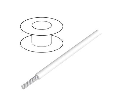 2841/7-WH001 Przewód HookUp Wire linka Cu 30AWG PTFE biały 250V 305m