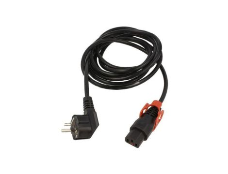 SCHAFFNER-816480 Kabel CEE 7/7 (E/F) wtyk kątowy, IEC C13 żeński 3m 10A
