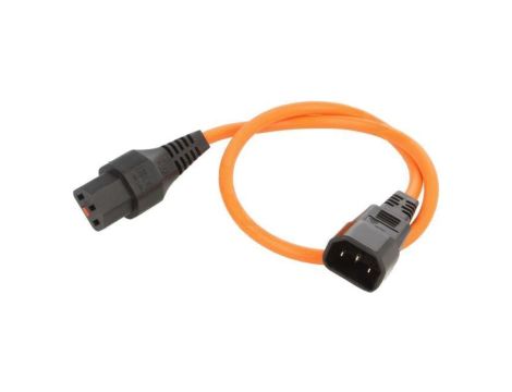 SCHAFFNER-820073 Kabel IEC C13 żeński, IEC C14 męski 0,5m z blokadą IEC LOCK