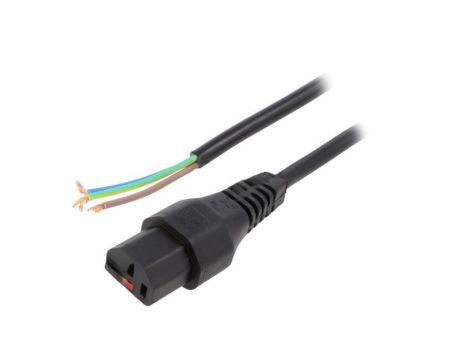 SCHAFFNER-815237 Kabel IEC C13 żeński 3m z blokadą IEC LOCK