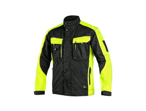 BLUZA/KURTKA CXS SIRIUS BRIGHTON CZARNO-ŻÓŁTA ROZM.52