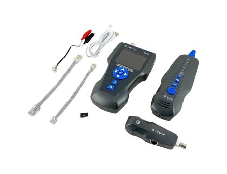 Profesjonalny tester sieci i kabli koncentrycznych z pomiarem TDR, testem PING, PoE