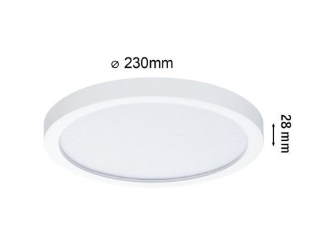 Plafoniera okrągła AKYA LED 17W ze zmienną barwą 3000/4000/6500K 230mm 1700 lm 230V IP20 biały / tworzywo sztuczne - 12