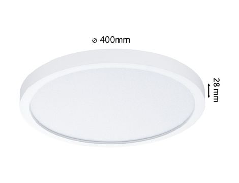 Plafoniera okrągła AKYA LED 35W ze zmienną barwą 3000/4000/6500K 400mm 3400 lm 230V IP20 biały / tworzywo sztuczne - 14