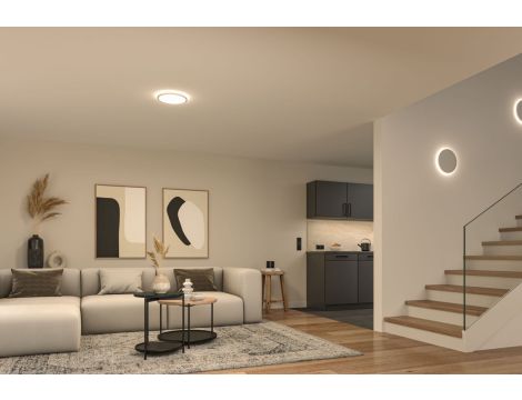 Plafoniera ATRIA SHINE LED Backlight 19W + 2W 2400lm/150lm okrągła 290mm 3000K IP20 230V biały / tworzywo sztuczne - 9