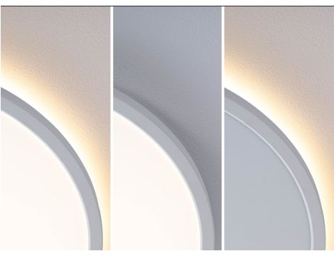 Plafoniera ATRIA SHINE LED Backlight 19W + 2W 2400lm/150lm okrągła 290mm 3000K IP20 230V biały / tworzywo sztuczne - 2