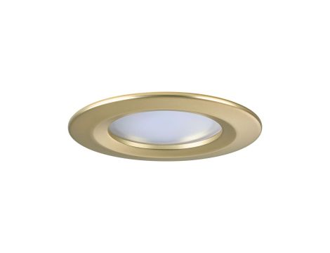Zestaw opraw wpuszczanych LED Nova Coin okrągłych 78mm 100° 3x6W 3x470lm 2700K IP23 230V Złoty matowy / aluminium - 6
