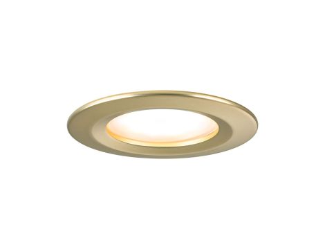 Zestaw opraw wpuszczanych LED Nova Coin okrągłych 78mm 100° 3x6W 3x470lm 2700K IP23 230V Złoty matowy / aluminium - 3