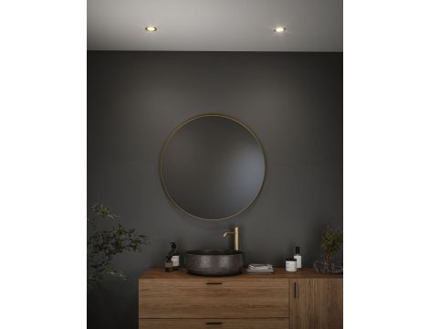 Zestaw opraw wpuszczanych LED Nova Coin okrągłych 78mm 100° 3x6W 3x470lm 2700K IP23 230V Złoty matowy / aluminium - 4