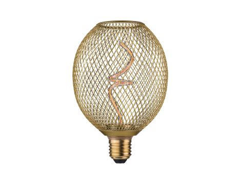 Źródło światła LED METALLIC GLOW Globe mosiądz Twist E27 4W 180lm 3StepDim 1800K 230V / metal siateczka - 5