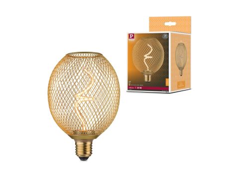 Źródło światła LED METALLIC GLOW Globe mosiądz Twist E27 4W 180lm 3StepDim 1800K 230V / metal siateczka - 6