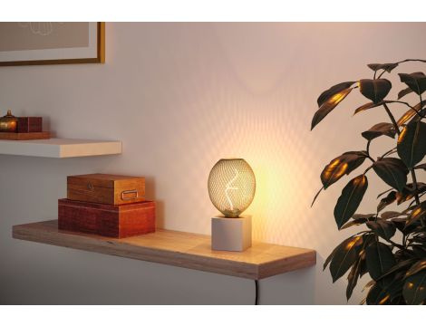 Źródło światła LED METALLIC GLOW Globe mosiądz Twist E27 4W 180lm 3StepDim 1800K 230V / metal siateczka - 4