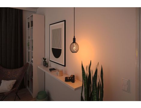 Źródło światła LED METALLIC GLOW Globe czarny Twist E27 4W 160lm 3StepDim 1800K 230V / metal siateczka - 3