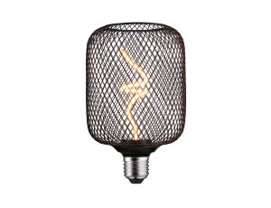 Źródło światła LED METALLIC GLOW ZYL czarny Twist E27 4W 160lm 3StepDim 1800K 230V / metal siateczka