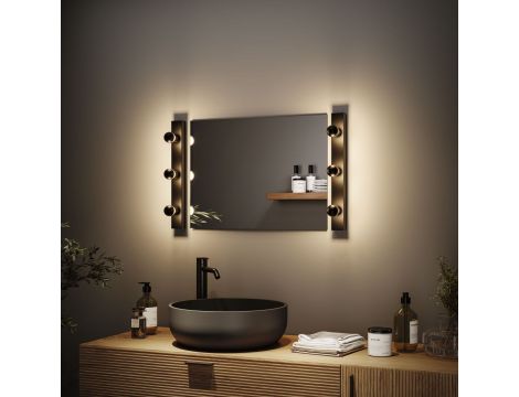 Źródło światła LED Kropla zwierciadło czarny mat 2,5W 230V 250lm E14 2700K ściemniany / przezroczysta - 4