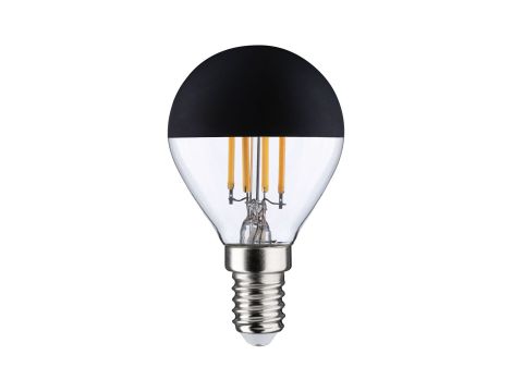 Źródło światła LED Kropla zwierciadło czarny mat 4,5W 230V 470lm E14 2700K ściemniany / przezroczysta - 2