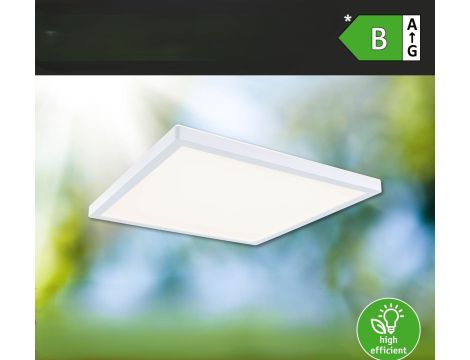 Plafoniera ATRIA SHINE LED 15,7W ze zmienną barwą 3000/4000/6500K + światło odbite kwadrat 298x298mm/35mm 2100 lm 230V IP44 Klasa energ. B biały / tworzywo sztuczne - 12