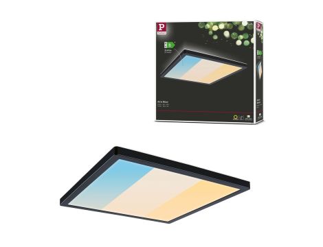 Plafoniera ATRIA SHINE LED 15,7W ze zmienną barwą 3000/4000/6500K + światło odbite kwadrat 298x298mm/35mm 2100 lm 230V IP44 Klasa energ. B czarny / tworzywo sztuczne - 16