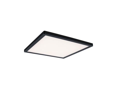 Plafoniera ATRIA SHINE LED 15,7W ze zmienną barwą 3000/4000/6500K + światło odbite kwadrat 298x298mm/35mm 2100 lm 230V IP44 Klasa energ. B czarny / tworzywo sztuczne - 3