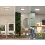 Plafoniera ATRIA SHINE LED 15,7W ze zmienną barwą 3000/4000/6500K + światło odbite kwadrat 298x298mm/35mm 2100 lm 230V IP44 Klasa energ. B czarny / tworzywo sztuczne - 6