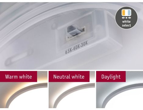 Plafoniera ATRIA SHINE LED Backlight 20,8W IP44 2800lm 400mm WS 3000/4000/6500K 230V biały / tworzywo sztuczne - 3