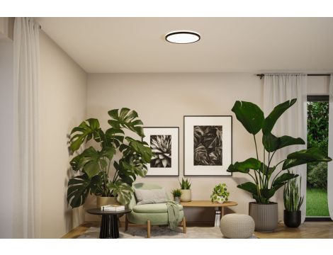 Plafoniera ATRIA SHINE LED Backlight 20,8W IP44 2800lm 400mm WS 3000/4000/6500K 230V czarny / tworzywo sztuczne - 6