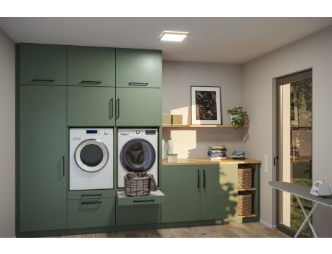 Plafoniera ATRIA SHINE LED Backlight 15,7W IP44 2100lm 300x300mm WS 3000/4000/6500K 230V drewnopodobny dąb / tworzywo sztuczne - 8