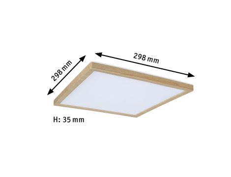 Plafoniera ATRIA SHINE LED Backlight 15,7W IP44 2100lm 300x300mm WS 3000/4000/6500K 230V drewnopodobny dąb / tworzywo sztuczne - 15
