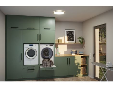 Plafoniera ATRIA SHINE LED Backlight 20,8W IP44 2800lm 400mm WS 3000/4000/6500K 230V drewnopodobny dąb / tworzywo sztuczne - 8