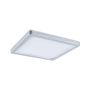 Plafoniera ATRIA SHINE LED 8W ze zmienną barwą 3000/4000/6500K + światło odbite kwadrat 190x190mm/35mm 1160 lm 230V IP44 Klasa energ. B chrom mat / tworzywo sztuczne - 8