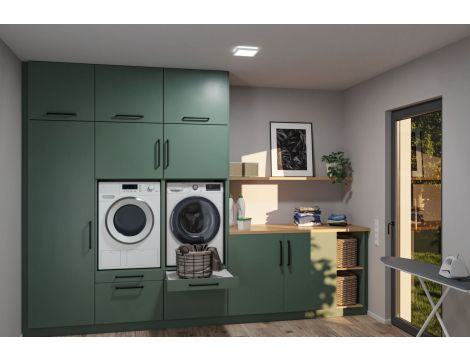 Plafoniera ATRIA SHINE LED 8W ze zmienną barwą 3000/4000/6500K + światło odbite kwadrat 190x190mm/35mm 1160 lm 230V IP44 Klasa energ. B biały / tworzywo sztuczne - 13