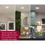 Plafoniera ATRIA SHINE LED 8W ze zmienną barwą 3000/4000/6500K + światło odbite kwadrat 190x190mm/35mm 1160 lm 230V IP44 Klasa energ. B biały / tworzywo sztuczne - 13