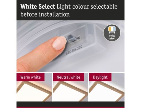 Plafoniera ATRIA SHINE LED 8W ze zmienną barwą 3000/4000/6500K + światło odbite kwadrat 190x190mm/35mm 1160 lm 230V IP44 Klasa energ. B wzór drewna / tworzywo sztuczne - 11