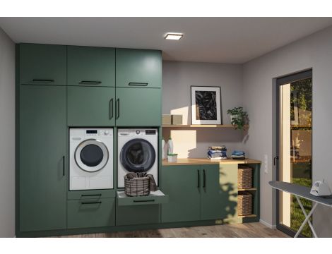 Plafoniera ATRIA SHINE LED 8W ze zmienną barwą 3000/4000/6500K + światło odbite kwadrat 190x190mm/35mm 1160 lm 230V IP44 Klasa energ. B wzór drewna / tworzywo sztuczne - 13