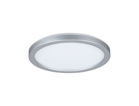 Plafoniera ATRIA SHINE LED 7,6W ze zmienną barwą 3000/4000/6500K + światło odbite okrągła 190mm/35mm 1000 lm 230V IP44 Klasa energ. B chrom mat / tworzywo sztuczne - 3