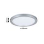 Plafoniera ATRIA SHINE LED 7,6W ze zmienną barwą 3000/4000/6500K + światło odbite okrągła 190mm/35mm 1000 lm 230V IP44 Klasa energ. B chrom mat / tworzywo sztuczne - 16
