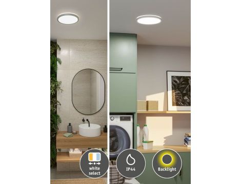 Plafoniera ATRIA SHINE LED 14,8W ze zmienną barwą 3000/4000/6500K okrągła 300mm 2250 lm 230V IP44 Klasa energ. B chrom / tworzywo sztuczne - 6